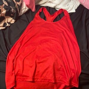 Xersion Red Sleeveless Backless Tank Top